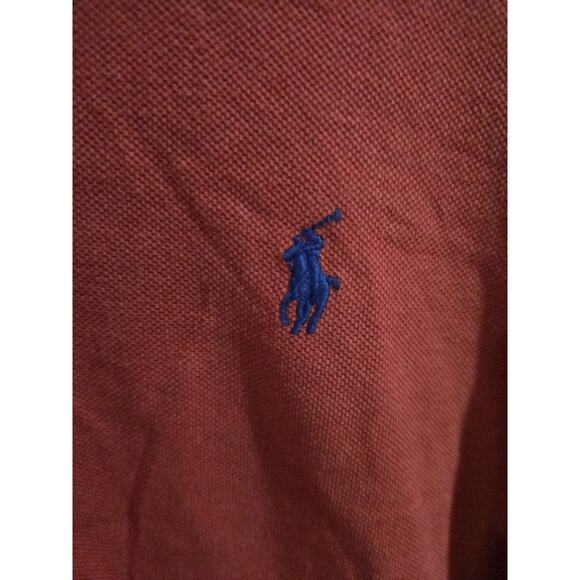 Polo Ralph Lauren Polo Shirt, Short Sleeve, Red, 100% Cotton, Men's Size Large - Picture 3 of 4